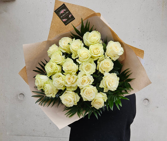 Bouquet de roses blanche