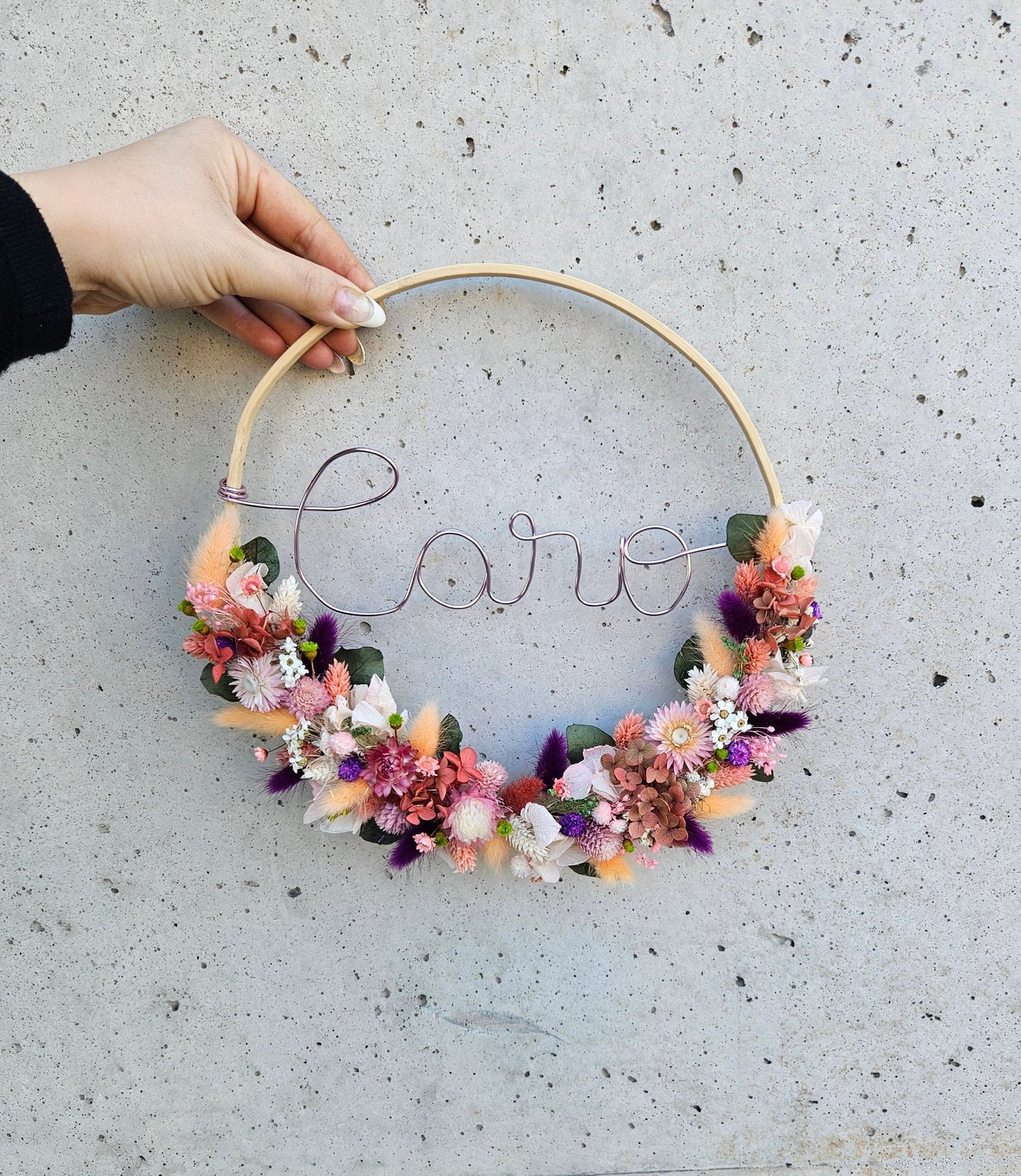 Couronne de Fleurs Séchées "CARO"