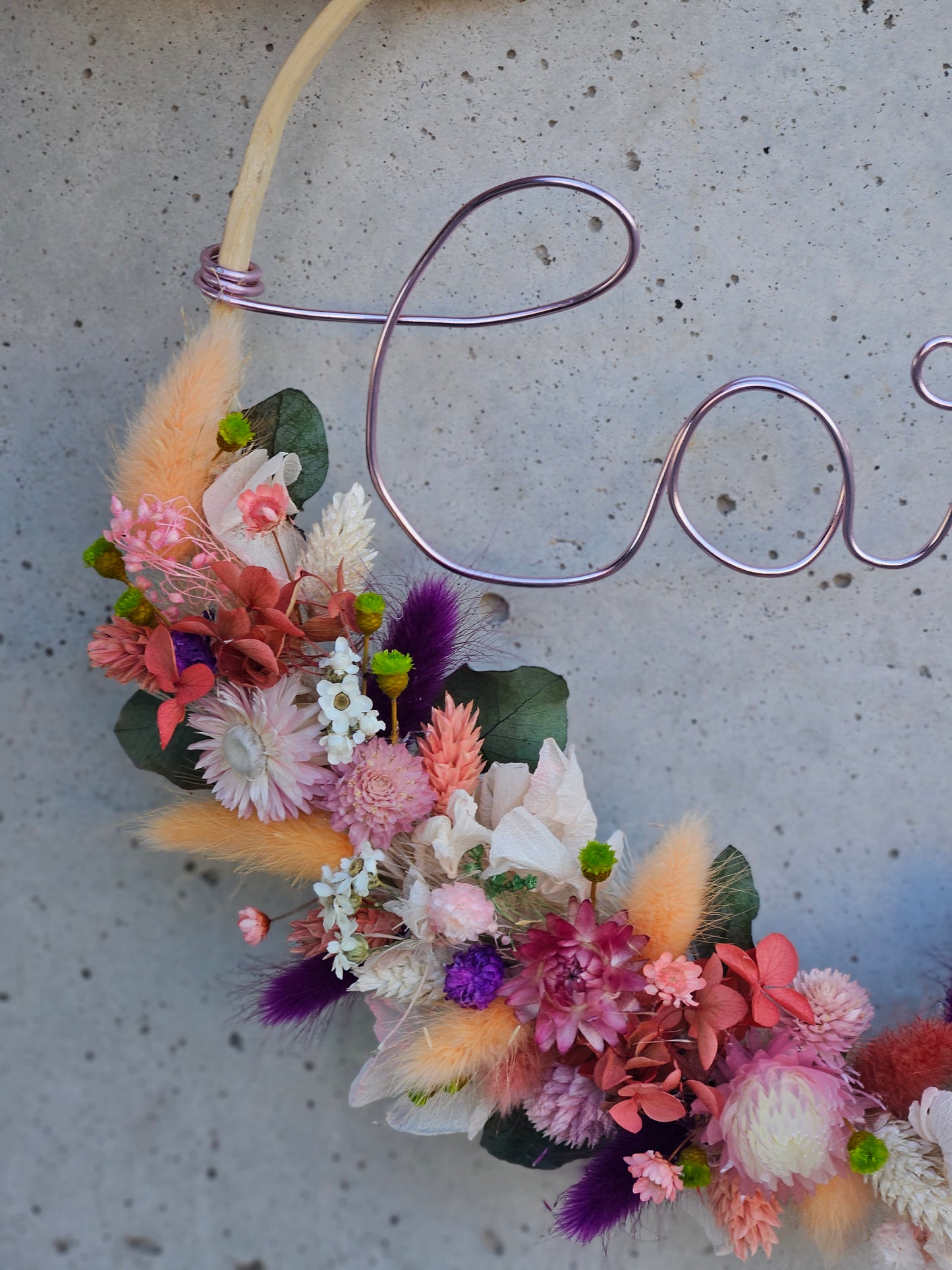 Couronne de Fleurs Séchées "CARO"